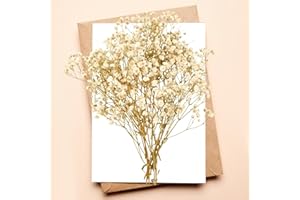 RUGBOL Flores secas de Gypsophila, Gypsophila Amarilla Clara, para Manualidades, Resina, Scrapbooking, joyería, Decoraciones Florales