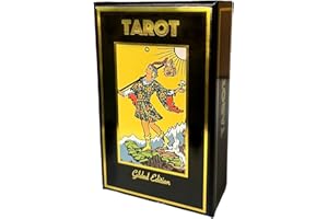 Vieux Monde Express Gilded Tarot & Guide | Classic Tarot Design and Gold Foil