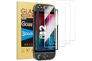 SPARIN Screen Protector for Nintendo Switch 2 2025, with Easy Installation Tool, 9H Tempered Glass Film, Anti-Scratch, HD Clear, 3-Pack