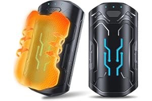 KUKIWHY Elektryczny ogrzewacz do rąk, do ponownego ładowania, zestaw 2 szt., ogrzewacz kieszonkowy, z 3 trybami ogrzewania, 6000 mAh, ogrzewacz do rąk, wielokrotnego użytku, na zimę