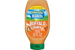Hidden Valley Easy Squeeze Buffalo Ranch Topping und Dressing, 600 ml (Paket kann variieren)