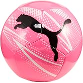 PUMA ATTACANTO Graphic Unisex Adult Soccer Ball, Poison Pink-White-Black, 5