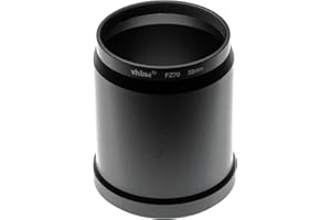 vhbw Adapter filtra kompatybilny z Panasonic Lumix DC-FZ80, DC-FZ82, DC-FZ83, obiektyw aparatu cyfrowego - czarny 58 mm w kształcie tubusa