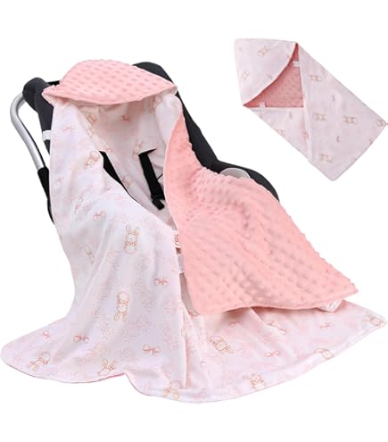 Copertina Estiva In Cotone 100% Per Seggiolino Auto E Passeggino – 75x75 Cm, Morbida, Lavabile