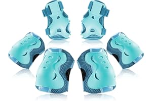 BOSONER Rodilleras para niños, protectores en línea, rodilleras, rodilleras, rodilleras, patines, patines, equipo de protección