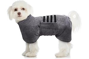 Pejoye Hundebademantel aus Mikrofaser, Pfotentuch – Saugfähiger Hunde Bademantel, Hunde Handtuch mit Hund Bademantel Mantel Haustier Bademantel mit Magischem Klebeband
