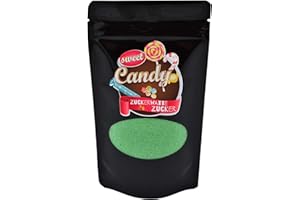 Hopser Food Fun Azúcar aromático | Sabor Waldmeister | Azúcar de color para algodón de azúcar, máquinas de algodón de azúcar, palomitas, decorar, 1 x 200 g