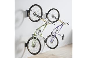 Fahrrad Wandhalterung, Wyxron Fahrradträger Vertikal Fahrradständer Schwenkbare 32kg Tragkraft mit Festes Design/Wandschallwand, für Garage Leichtes Fahrrad/MTB/Rennrad/Kinderfahrrad