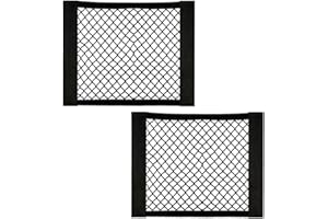 Einesin Red de Almacenamiento, Nailon, Bolsa de Organizador Tronco de Coche con Redes de Bolsillos Elástica, Botellas, comestibles, Negro, para Carro de automóviles