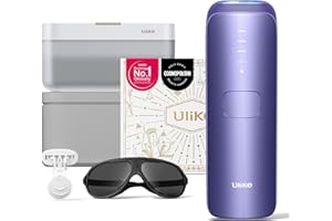 IPL Hair Removal – Ulike Air 3 with Exclusive UV Steriliser, Patented Sapphire Ice Cooling, Nearly Painless at-Home Laser Hair Removal Alternative, Includes remium Leather Storage Case