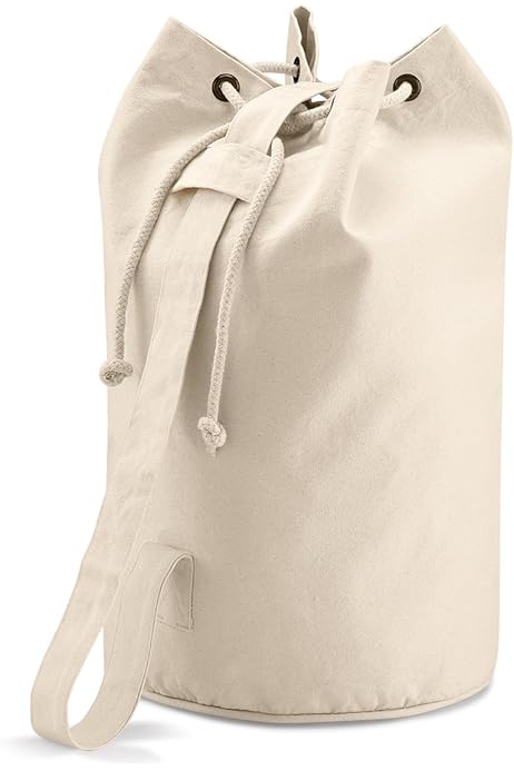 plain canvas duffle bag