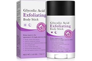 NBXINSLF Glycolic Acid Exfoliating Body Stick 75g – With 7% Glycolic Acid & 0.5% Salicylic Acid, Helps Smooth Rough Skin, With Shea Butter, Gentle Body Exfoliation