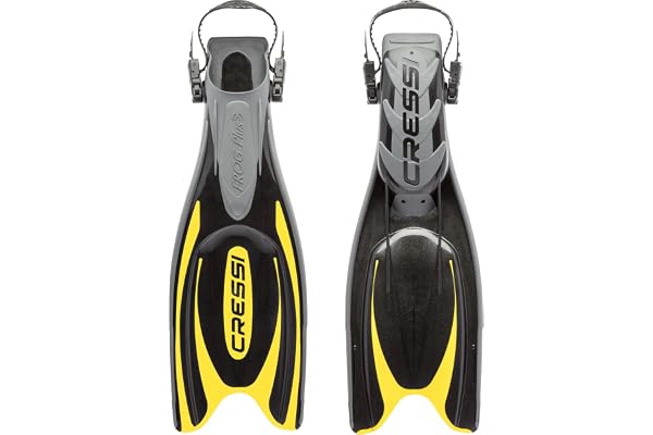 Cressi Frog Plus Fins - Palme Réglables de Plongée, Unisexe Adulte