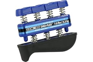 Cando W51122 Digi Flex Aparato Para Ejercitar dedos y Manos, 3,2 kg, Peso Total 10,5 kg, Azul/Pesado