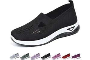 Gyaimxfu Scarpe Donna Ortopediche,Orthopedic Sneaker Scarpe Ortopediche da Donna Estive Scarpe da Passeggio Antiscivolo Senza Lacci Sneakers Ginnastica Camminata Sportive a Punta Chiusa Sandali