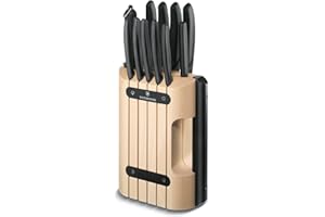 Victorinox Swiss Classic Messerblock, 11-teilig aus hochwertigem Buchenholz