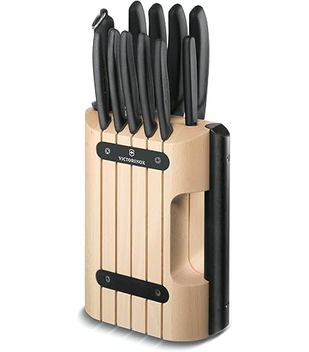 Victorinox, 7.7033.07, Storage Cutting Boards, Messerblock small, leather, robuster Kunststoff-Griff, Weiss, Made in Switzerland
