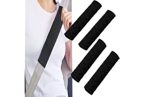 SITENGJUN 4 Pezzi Imbottiture Protettive per le Spalle Dell'auto, Spalline Della Cintura di Sicurezza Lavabili, Protezione Rimovibile per Cintura di Sicurezza, per Cinture, Zaino a Tracolla