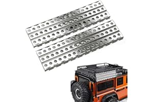Dasing Lot de 2 échelles de Sable en Acier Inoxydable pour Voiture Axial SCX10-4 D90 1/10 RC Crawler