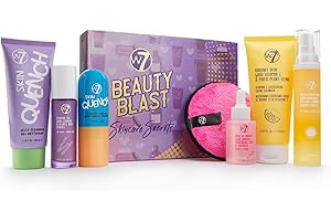 W7 Beauty Blast Skincare Secrets Coffret Cadeau - Routine Complète de Soins Beauté avec Crème de Jour, Sérum, Nettoyants, Brume Tonifiante, Crème pour les Yeux et Lingettes Démaquillantes