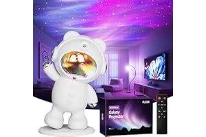 FULEN Projecteur Ciel Etoile, Veilleuse LED pour Chambre d'Enfant, Nuage Lumiere led Plafond, Projecteur de Galaxie Aurora pour Decoration, Cadeau de Noël pour Garçons, Filles et Couples,Blanc