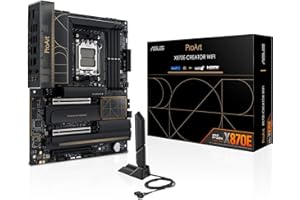 ASUS ProArt X870E-CREATOR WiFi -Placa Base AMD X870E ATX, PCIe 5.0 x16 Compatible con GPU de última generación, 16+2+2 etapas de Potencia, DDR5, Doble USB4, LAN de 10 GB y 2,5 GB, WiFi 7, 4X M.2