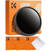 K&amp;F CONCEPT Nano-Basic 58mm ND Variable Filter ND2-400 (1-9 Stops) | Optical Glass Variable Neutral Density Filter with 3 Cle