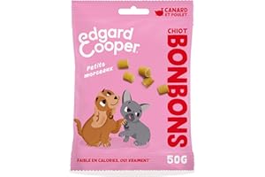 Edgard & Cooper Friandises pour Chien Petits Bonbons Naturels Chien Adulte sans Cérales, Sachet de 1x50g, Canard