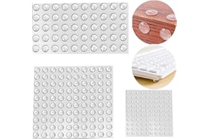 ANHORTS Amortisseur porte placard, Tampon Caoutchouc Transparent Pieds, Butées de Protection en Caoutchouc pour portes de placard, cuisine, salle de bain, bureau (3 tailles-250 Pièces)