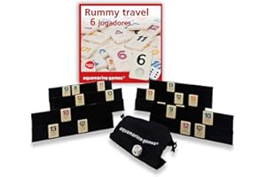 Aquamarine Games - Rummy travel 6 Spieler, Mehrfarbig (DO004)