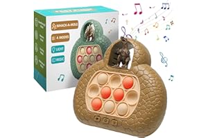 Fullware Quick Push Dinosaur Pop Game It Fidget Toys for Kids Adults, 4 Modes Handheld Game Console Puzzle Game, Sensory Toys, Stress & Anxiety Relief, Gifts for Boys Girls 3+ Year Old (Tyrannosaurus)