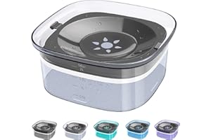 Unipampa Bebedero Anti-Salpicaduras, Bebedero Perro Antigoteo 2L, Tazón Flotante para Perros, Bebedero Lenta de Perros, Cuenco de Agua Flotante para Mascotas, sin derrames, antiasfixia