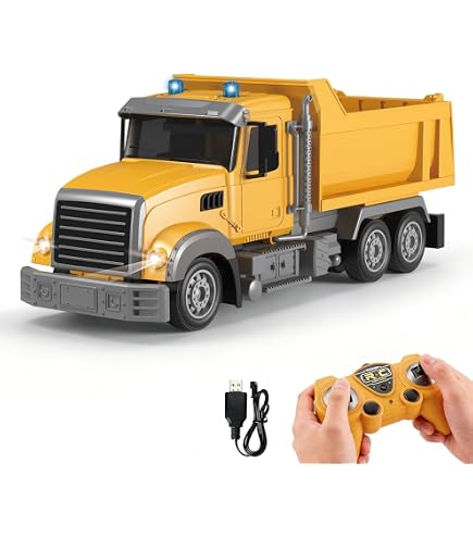Camion benne basculante télécommandé jouet véhicule construction 9 canaux | FR Camion benne basculante télécommandé jouet véhicule construction 9 canaux | FR