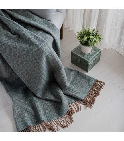 Coperta 100% Cashmere Borges & Scott - Plaid Multi-patch Morbido, 140x160cm, Confezione Regalo - Foto 6