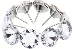 MGOODOO 20pcs Diamond Crystal Kristall Shiny Pattern Sofa Nägel Knöpf Headboard Wand Möbel Decor,25mm