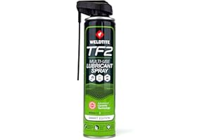WELDTITE TF2 Multi-Use Lubricant Spray SMART Edition - Versatile Lubrication for Bike Bearings, Cables, Derailleurs, Pedals, Bolts & Drivetrains, 400 ml