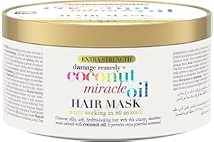 OGX Coconut Miracle Oil Hair Mask for Damaged Hair 300g, White