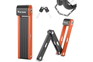 ZPSNDP Lucchetto Bici Pieghevole, 80 cm 6 Nodi Lucchetto Bicicletta Antifurto, Lucchetto Monopattino Elettrico con Supporto e Chiavi, Portatile Piegatura Catena Bici, per Bicicletta, Moto