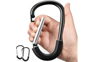 SURDOCA Kinderwagenhaken für Mama, Kinderwagen-Clips zum Aufhängen von Tasche und Einkaufen, Kinderwagen-Zubehör 2pc, schwarz