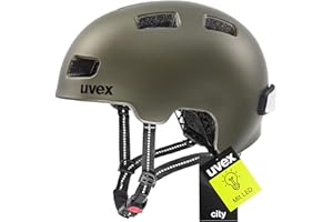 ‎UVEX uvex City 4 - Leichter City-Helm für Damen und Herren - individuelle Größenanpassung - inkl. LED-Licht