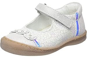 Primigi Sport TRE.femm Mary Jane Schuh, Weiß, Leuchtend, Silber, 32 EU