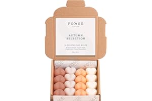 FOSSE LIVING Autumn Selection Strong Scented Wax Melts 16 Pack - The Gift for Every Occasion – 4 Autumn Scent Picks – Toasted Marshmallow, Pumpkin Spice, Autumn Nights and Roasted Chestnuts