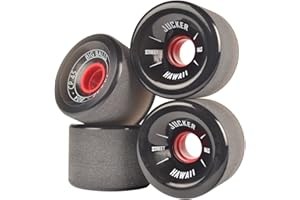 JUCKER HAWAII Ruedas para Longboard Grandes Slide Wheels BIG BALLS 74mm 80A Negro