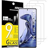 NEW'C Set di 3 pellicole proteggi schermo in vetro temperato per Xiaomi 11T 5G / Xiaomi 11T Pro 5G, anti graffi, senza bolle 