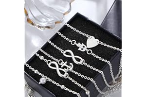Jovono Fashion Beach catena cavigliera bracciali gioielli per donne e ragazze (5 pezzi)