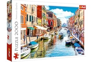 Trefl- Venise Haute Qualité Italie Paysage Vue Romantique Vacances Puzzle pour Adultes et Enfants à partir de 12 Ans France 2000 Pièces Premium, TR27110, Île de Murano
