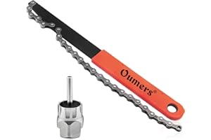Oumers Kit Attrezzi per Bici da Corsa,Estrattore pignone/Frusta a Catena con Cassetta portautensili/Pacco rotore