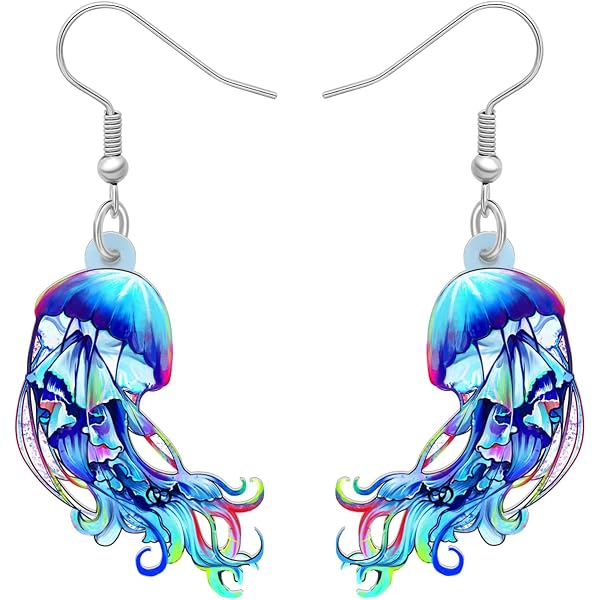 Boucles D'Oreilles Feuilles D'Érable En Acrylique Pendantes Fantaisie Plantes D'Automne Pour