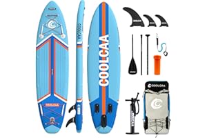 ‎COOLCAA COOLCAA 354cmx86cmx15cm Stand Up Paddling Board mit Premium SUP Zubehör, Tragkraft bis 210kg, SUP Board für Erwachsene und Jugendliche Aller Niveaus