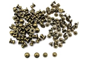 XGAGHB Dylan-EU 50 Set Chicago Schrauben Bronze Leder Nieten Schraubnieten Gürtel für Lederprodukte wie Gürtel, Ledertaschen und Schultergurte verwendet